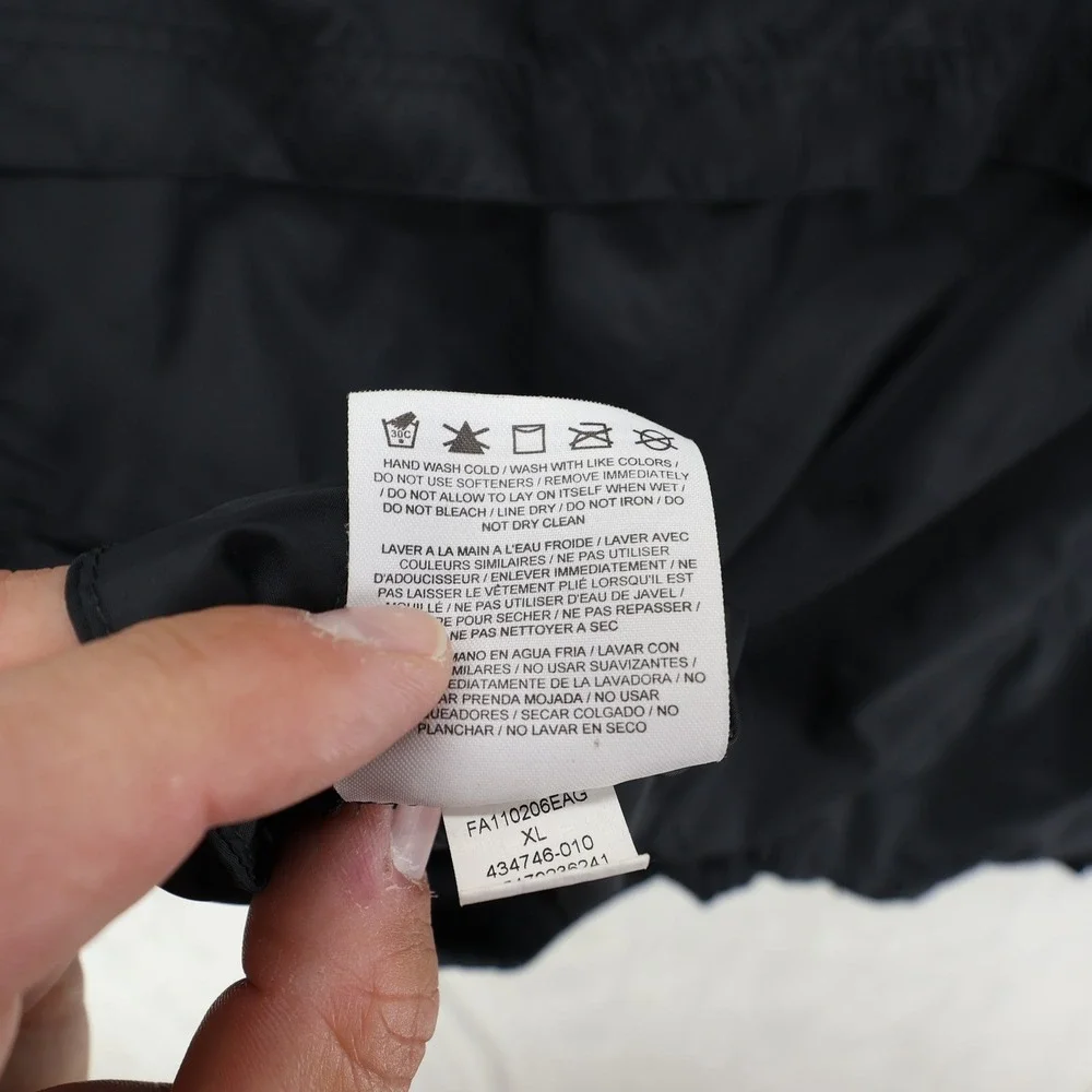 Nike Livestrong Mens XL Black Quarter Zip Hooded Windbreaker Jacket 434746-010